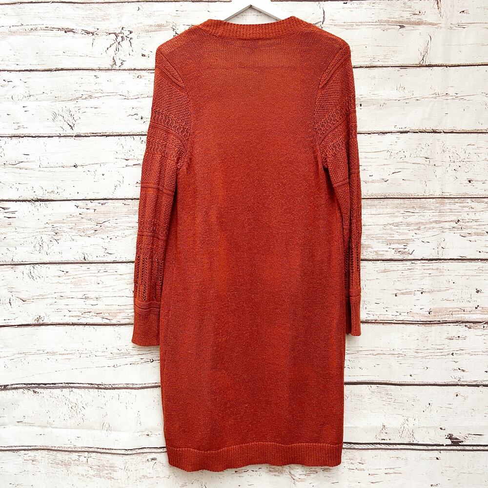 Torrid Rust Orange Open Front Duster Cardigan Sz … - image 6